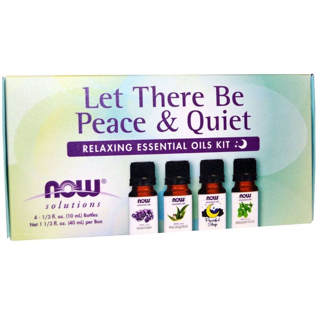 Now Foods Let There Be Peace & Quiet Relaxing Essential Oils Kit - 4 Oils