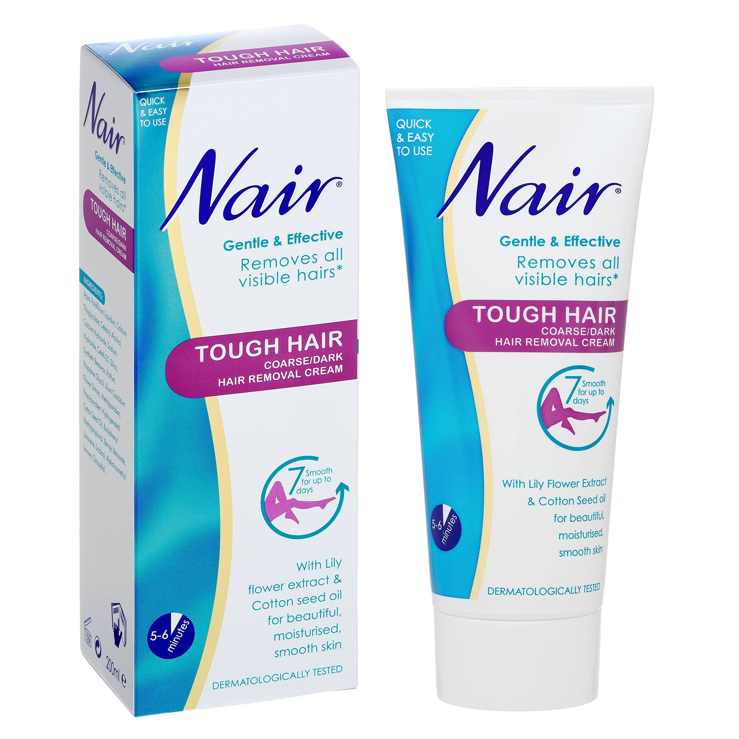 Nair Tough Hair Coarse Dark Hair Removal Cream - 200ml