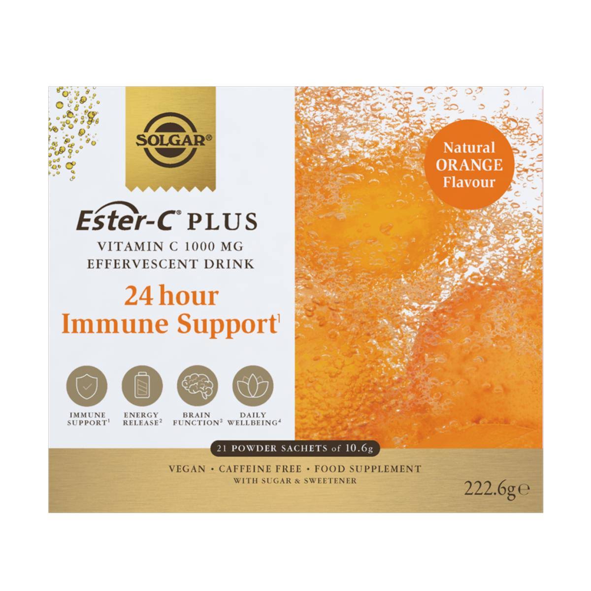 Solgar Ester-C Plus Vitamin C 1000 mg Effervescent 21 Sachets