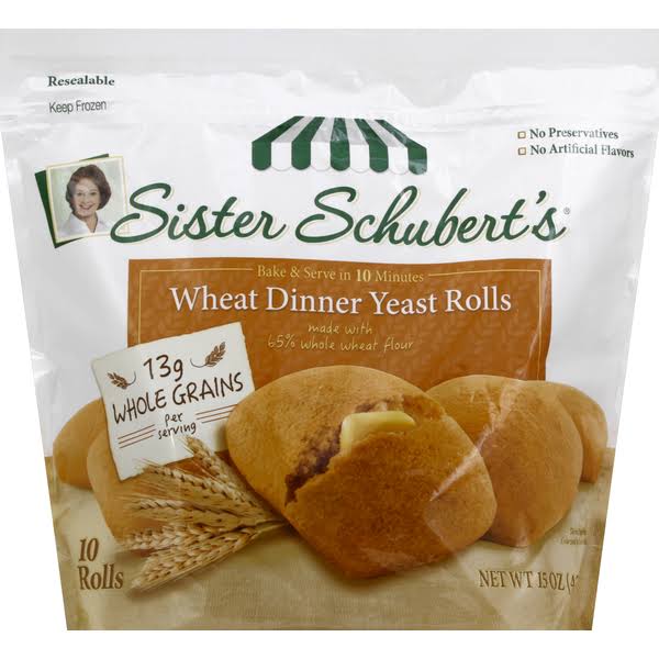 Sister Schubert's Wheat Dinner Yeast Rolls - 10ct