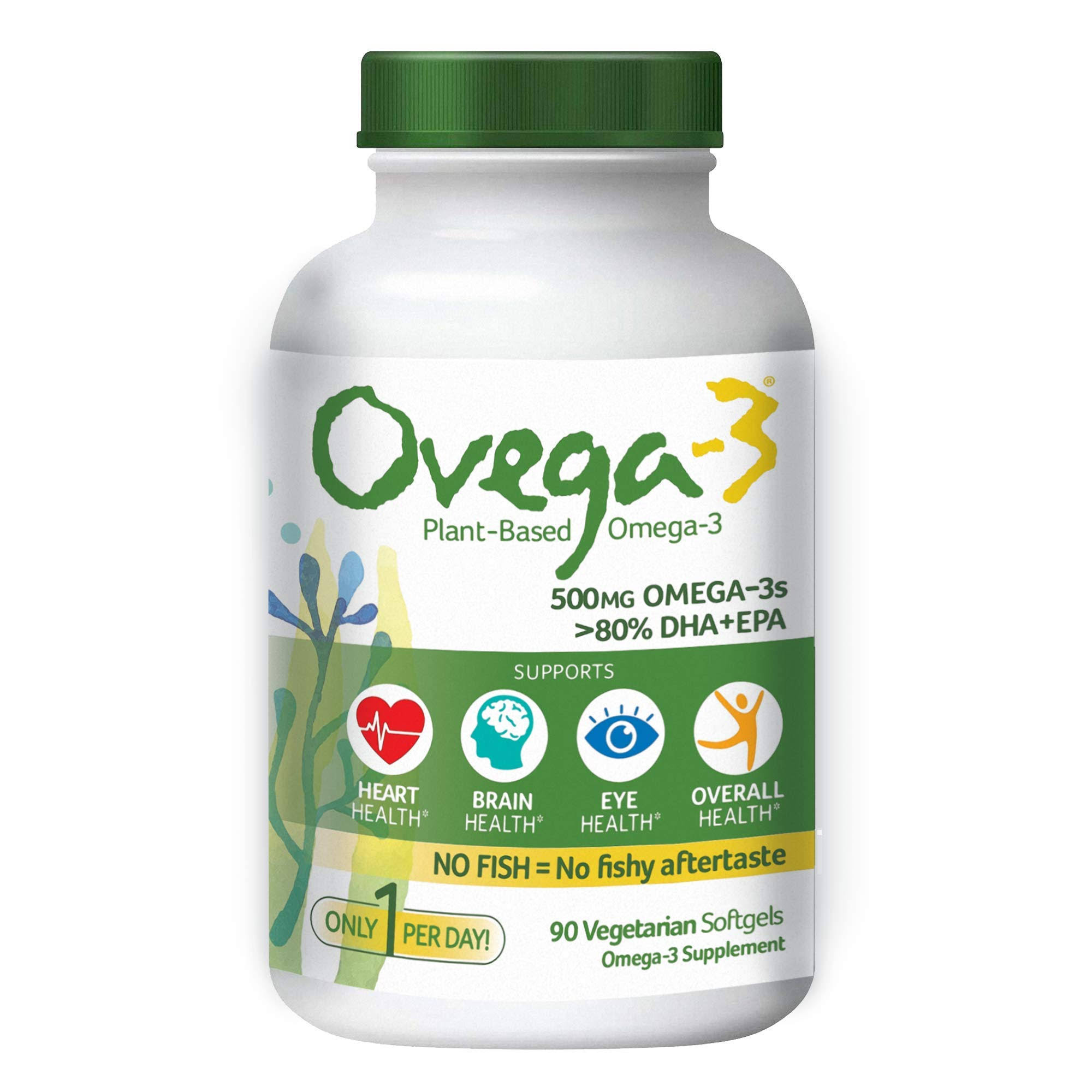 Ovega-3, Plant-Based Omega-3, 90 Vegetarian Softgels