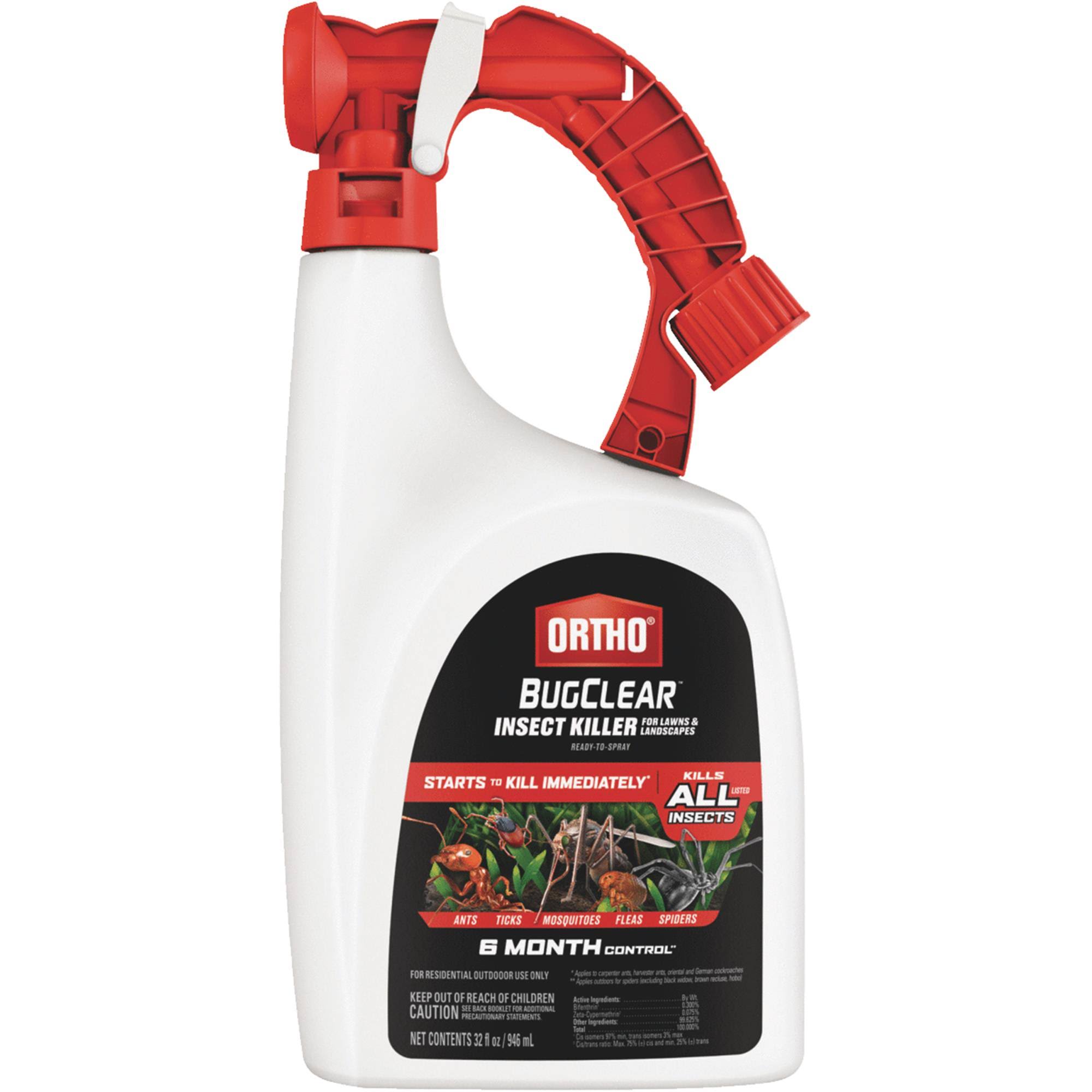 Ortho BugClear 32 Oz. Ready To Spray Hose End Lawn & Landscape Insect Killer 0448605
