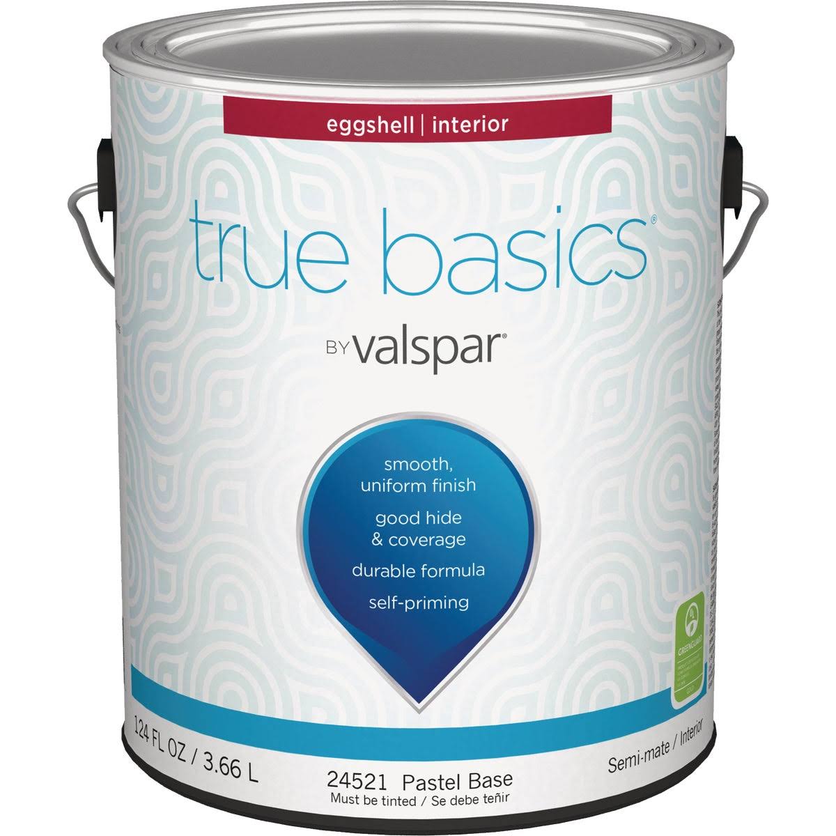 True Basics by Valspar Eggshell Interior Wall Paint, 1 Gal., Pastel Base 080.0024521.007