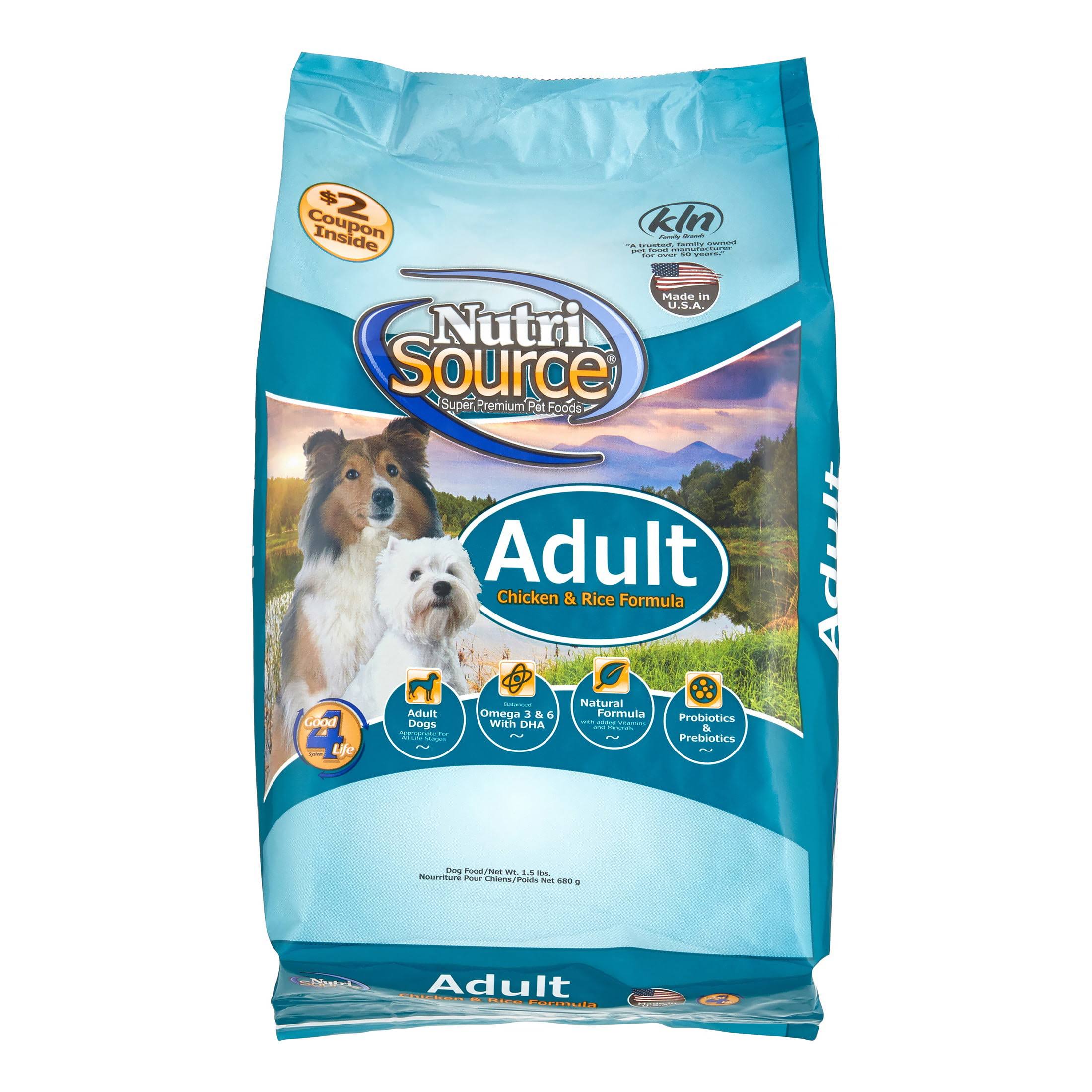 Nutri Source Adult Dog Food - Chicken & Rice Formula