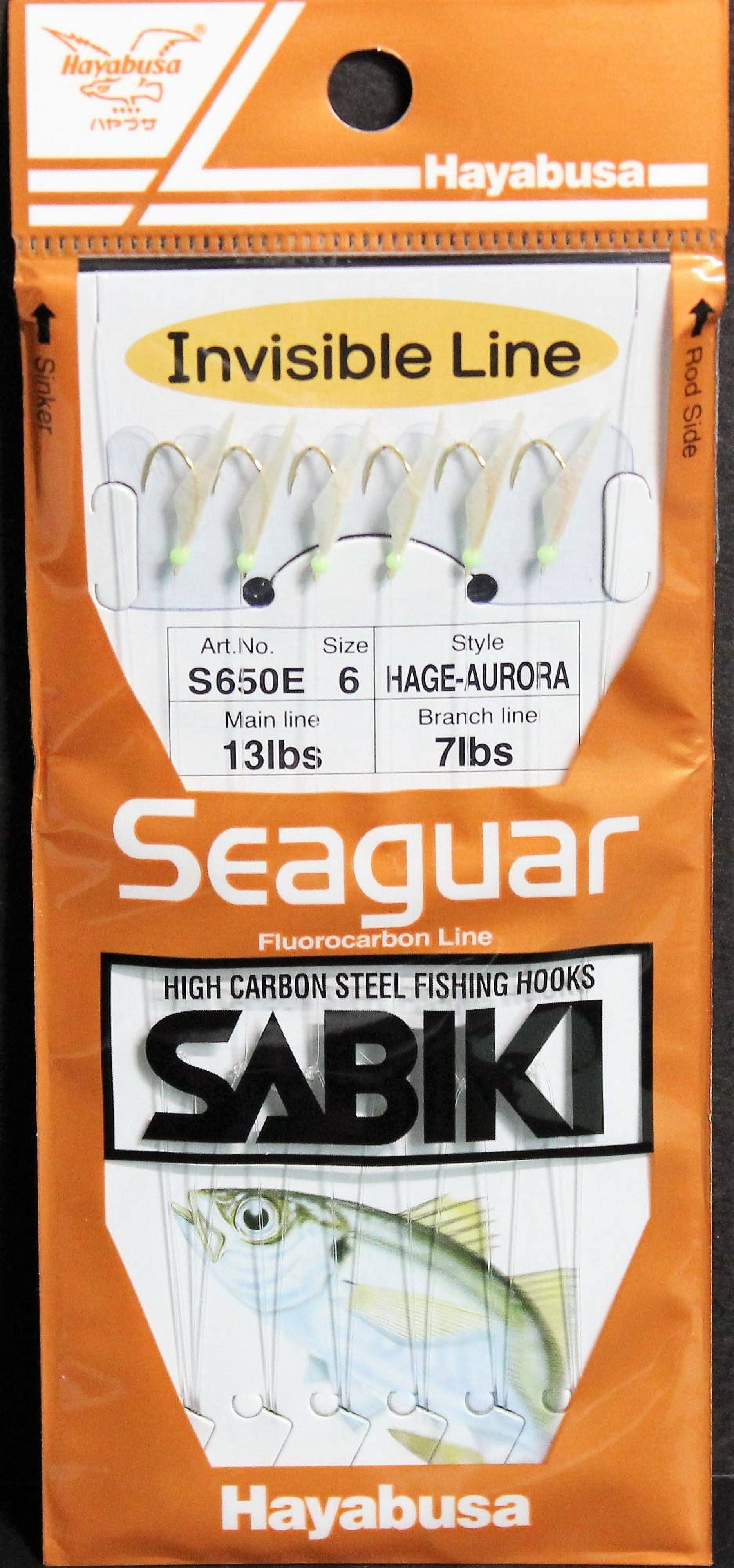 Hayabusa Sabiki Fluorocarbon Rig Set, Size 6