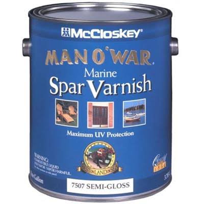 McCloskey Man O'War Low VOC Spar Interior & Exterior Varnish - Semi-gloss, 1gal