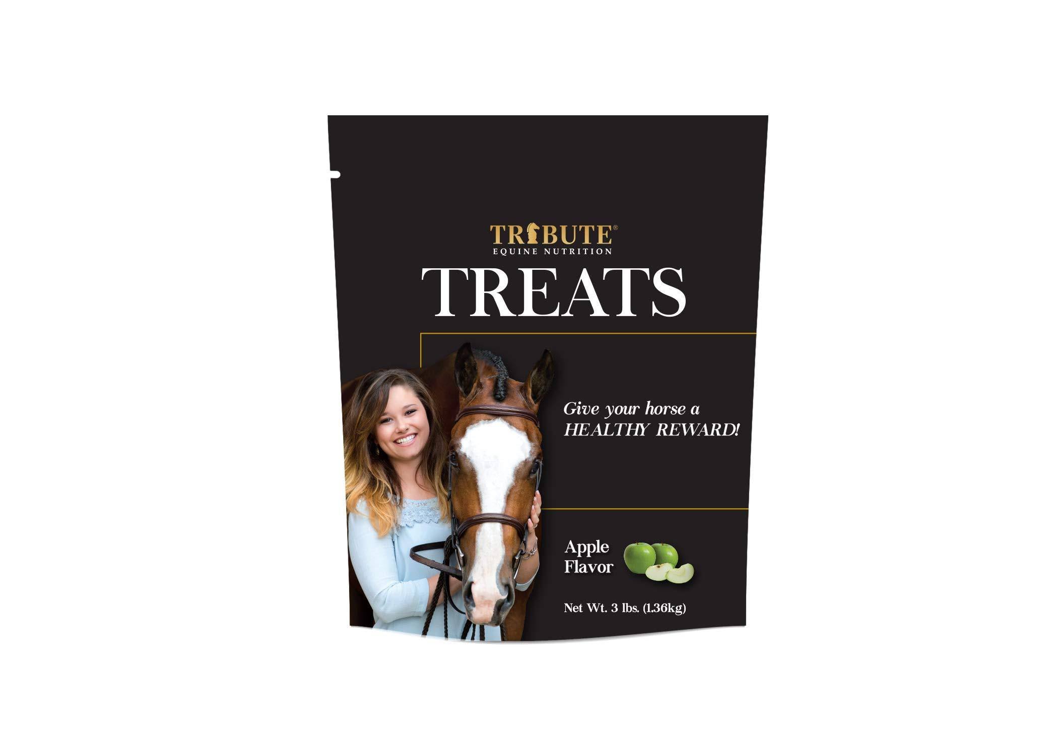 Tribute Equine Nutrition Apple Horse Treats, 3-lb Bag