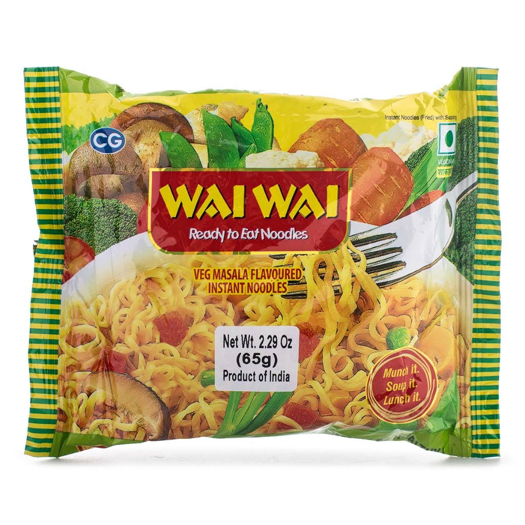 Wai Wai Instant Noodles - Vegetable Masala Flavour