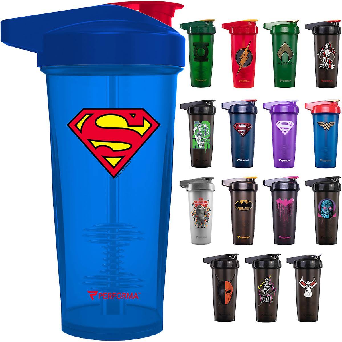 PerfectShaker Performa Activ 28 oz. DC Comics Collection Shaker Cup Harley Quinn - Black/Red 28 oz.