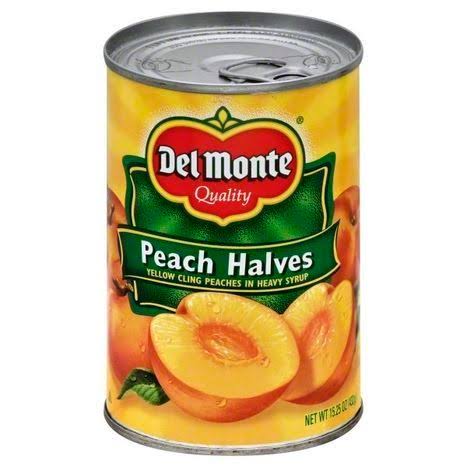 Del Monte California Halves Yellow Cling in Heavy Syrup Peaches - 15.25oz