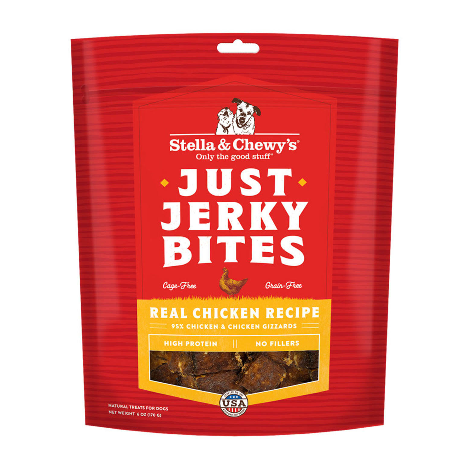Stella & Chewy's Just Jerky Bites - Chicken | Dog Treat | Size: 170 g