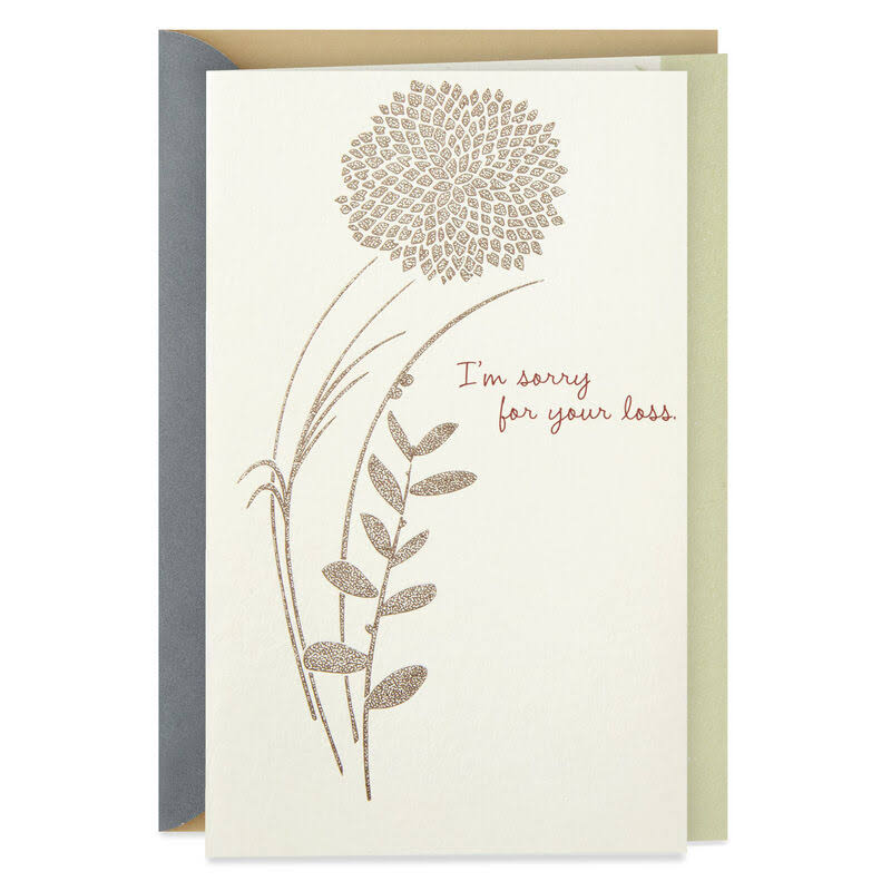 Hallmark Sympathy Card, Words of Friendship and Caring Sympathy Card