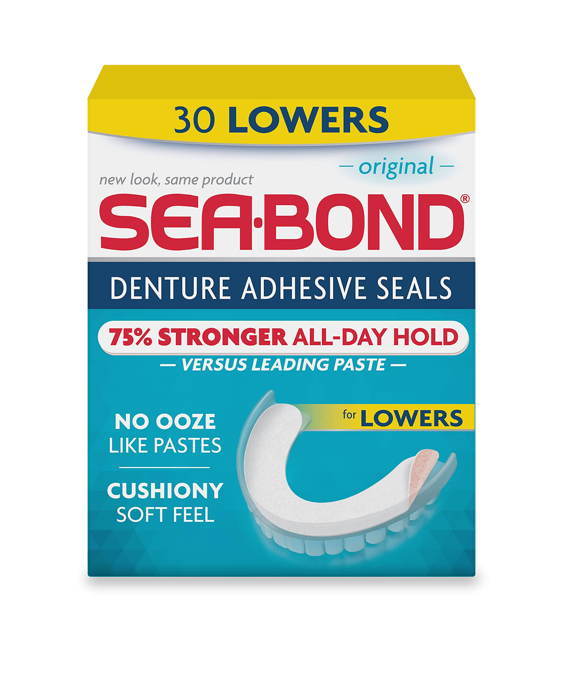 Sea Bond Denture Adhesive Wafers - 30 Lowers