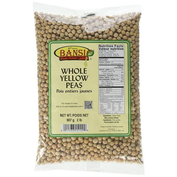 Bansi Whole Yellow Peas - 2lbs
