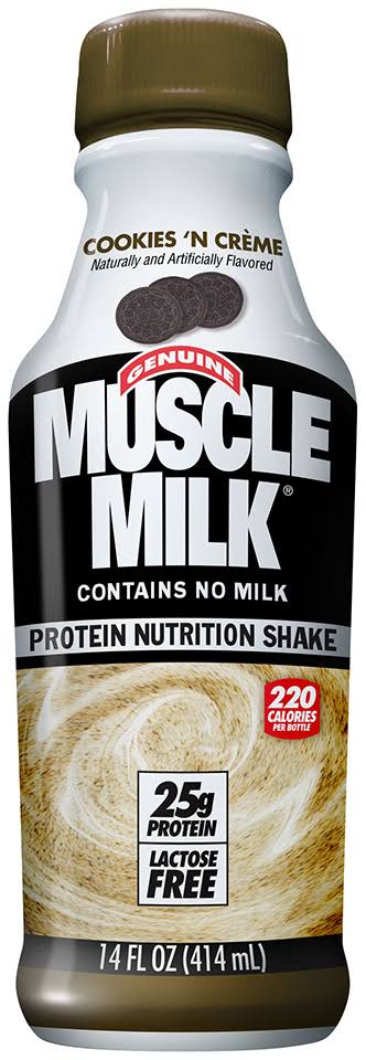 Muscle Milk Protein Nutrition Shake - 414ml, Cookies 'N Cream