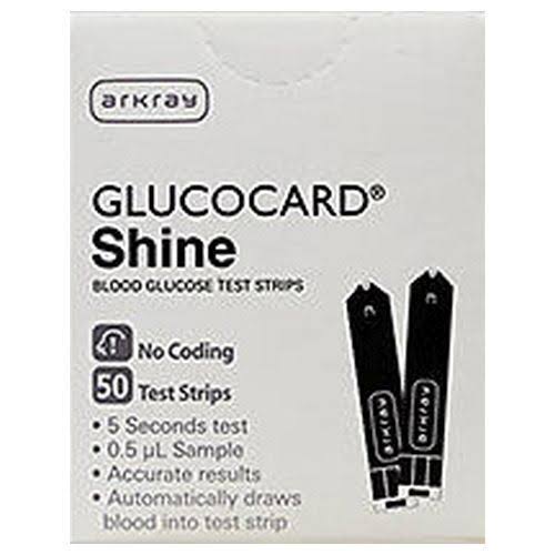 Arkray Glucocard Shine Blood Glucose Test Strips Pack - 50pk