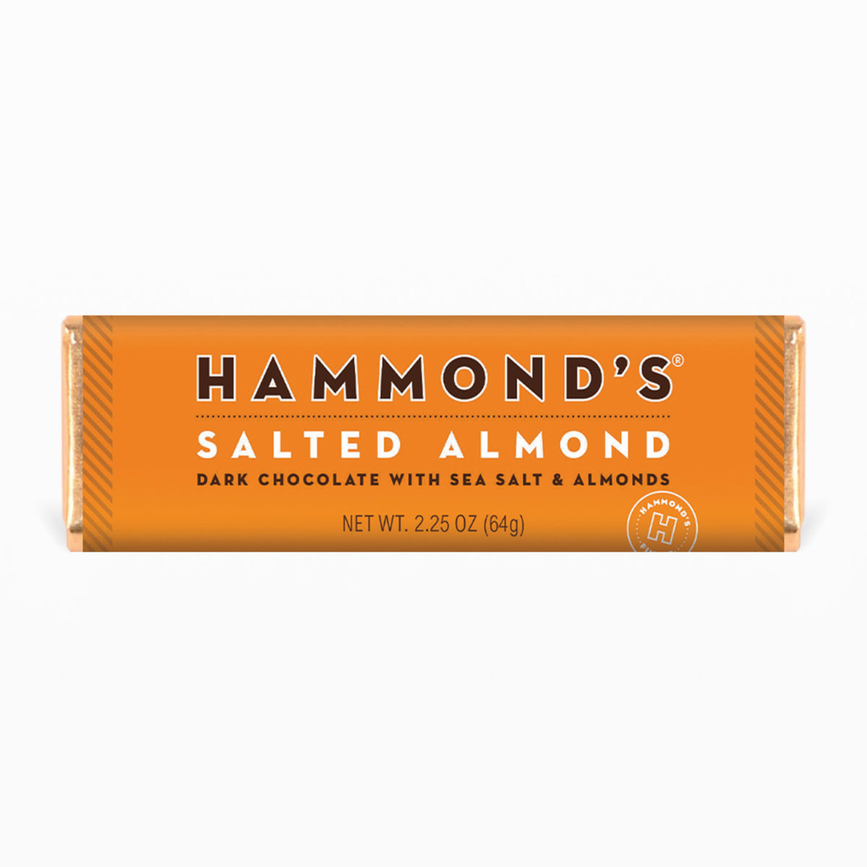 Hammond's Salted Almond Dark Chocolate Bar