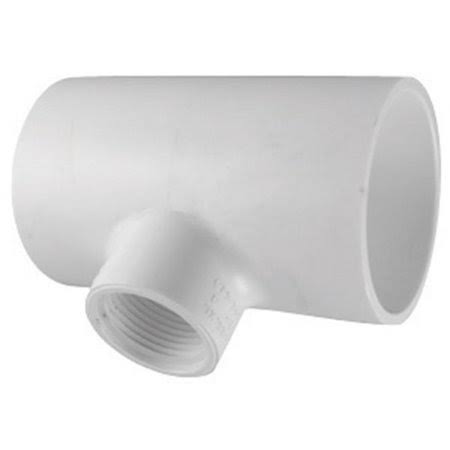 Charlotte Pipe & Foundry PVC024013200 Schedule 40 PVC Reducing Tee 1 x 1 x 0.5 in. FPT - Pack of 25