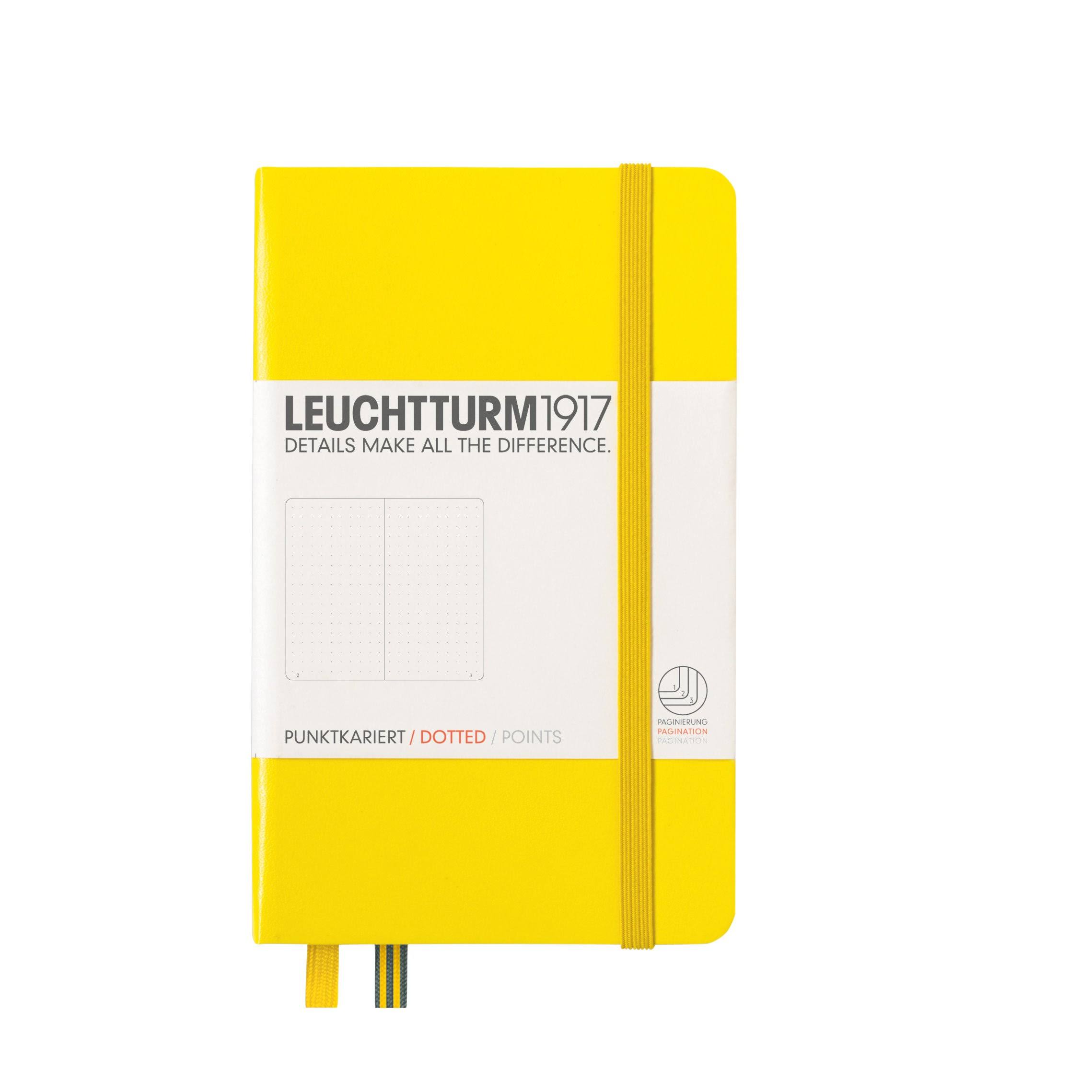 Leuchtturm1917 Hardcover Notebook Pocket Lemon Dotted