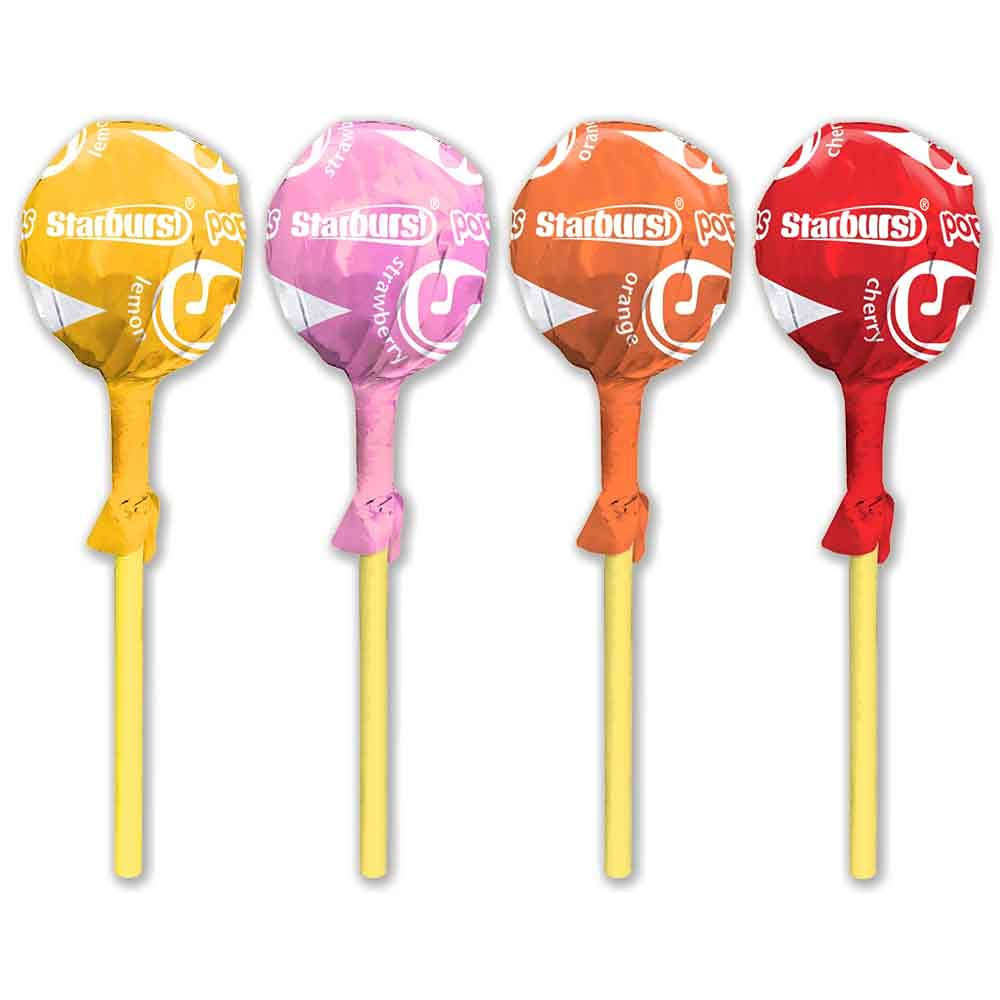 Starburst Pops Assorted Flavored Filled Lollipop Candy - 0.85 oz