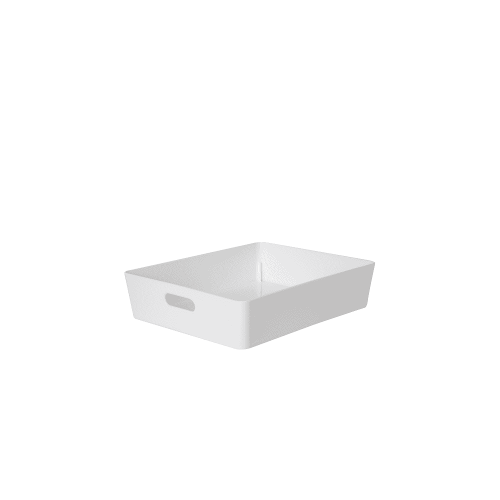 Wham Storage Studio Basket Rectangular 9.01 - White colour: White