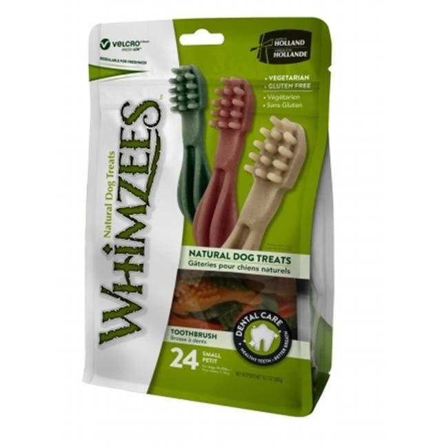 Whimzees Toothbrush Natural Dog Treats - x24, Small