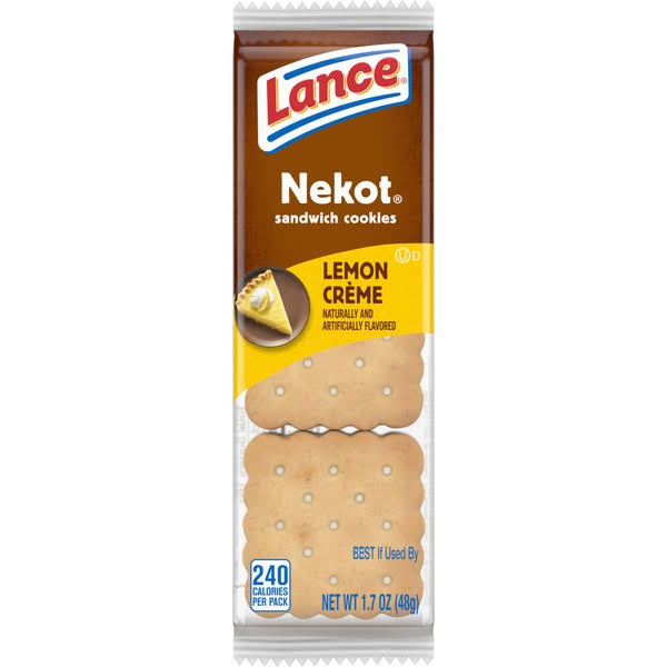Lance Nekot Cookie Sandwiches, Lemon Creme - 1.72 oz