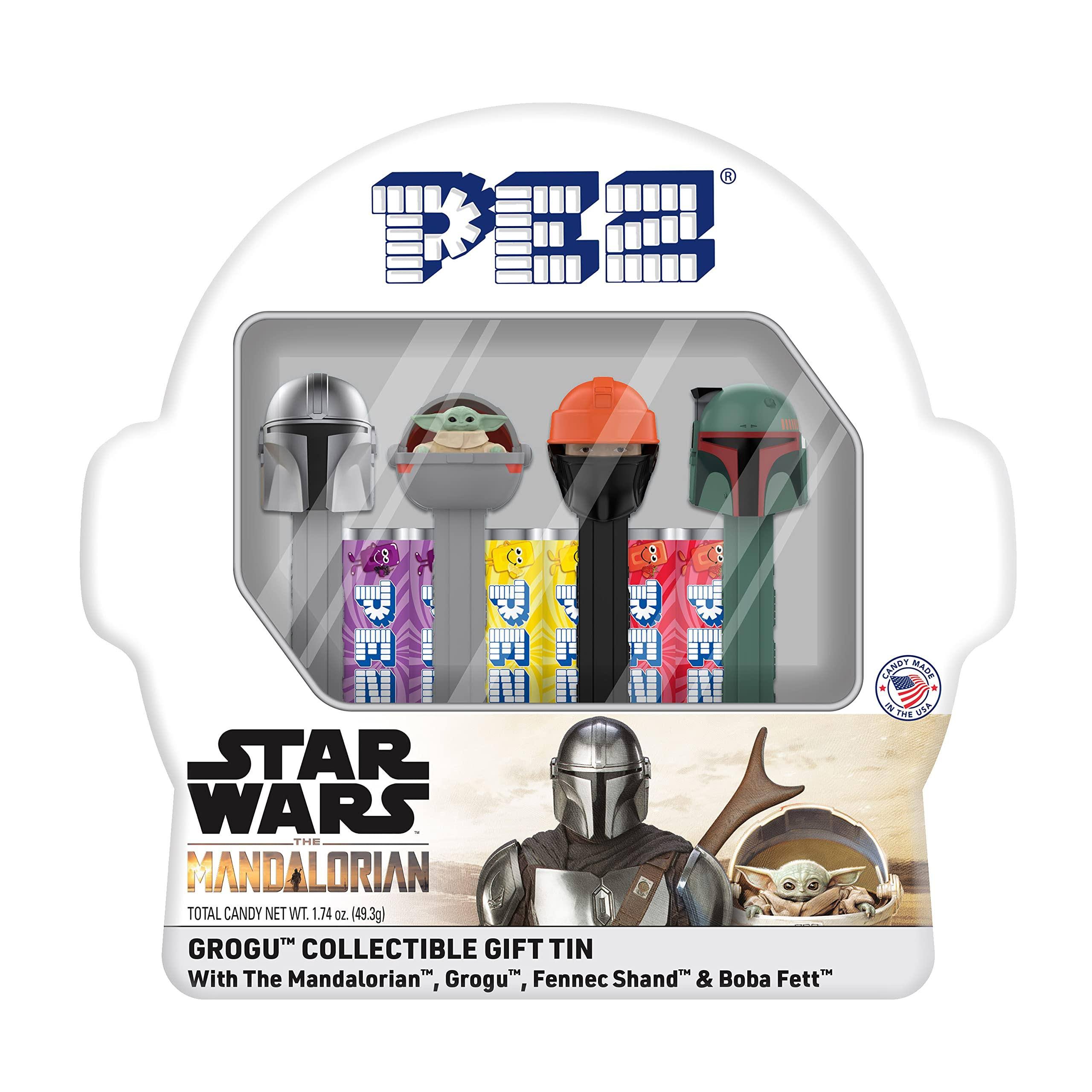 Disney Pez Star Wars: The Mandalorian Grogu Gift Tin New With Box