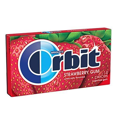 Orbit Strawberry Gum 14 Pieces, 33 G