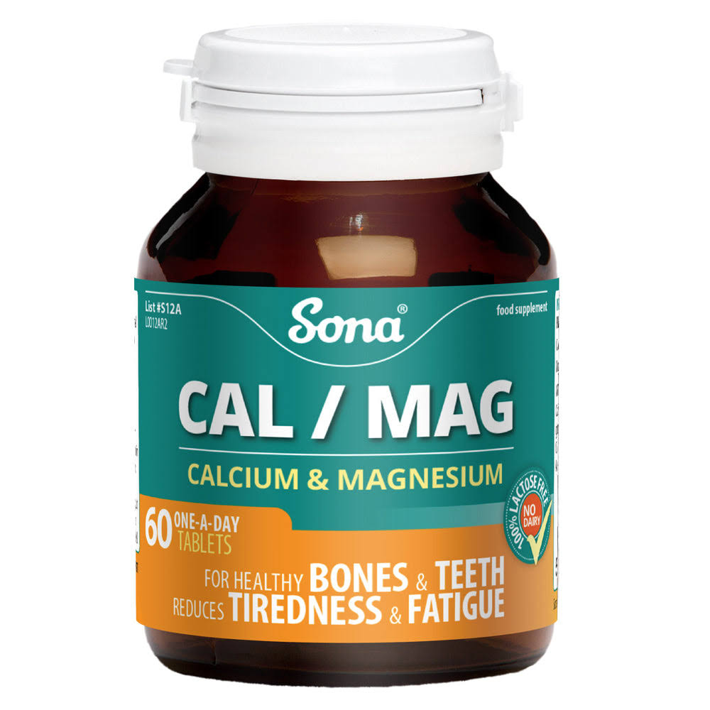 Sona Calcium/Magnesium with Vitamin for Bones & Teeth - Size-60 Capsules