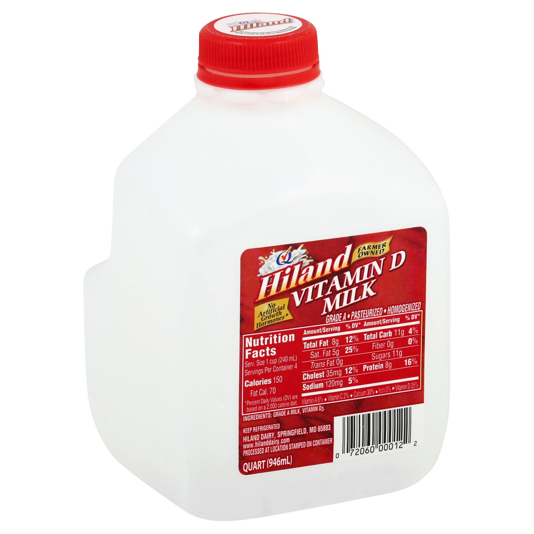 Hiland Milk, Vitamin D - quart (946 ml)