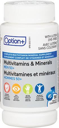 Option + - Men 50+ Multivitamins & Minerals | 90 Tablets