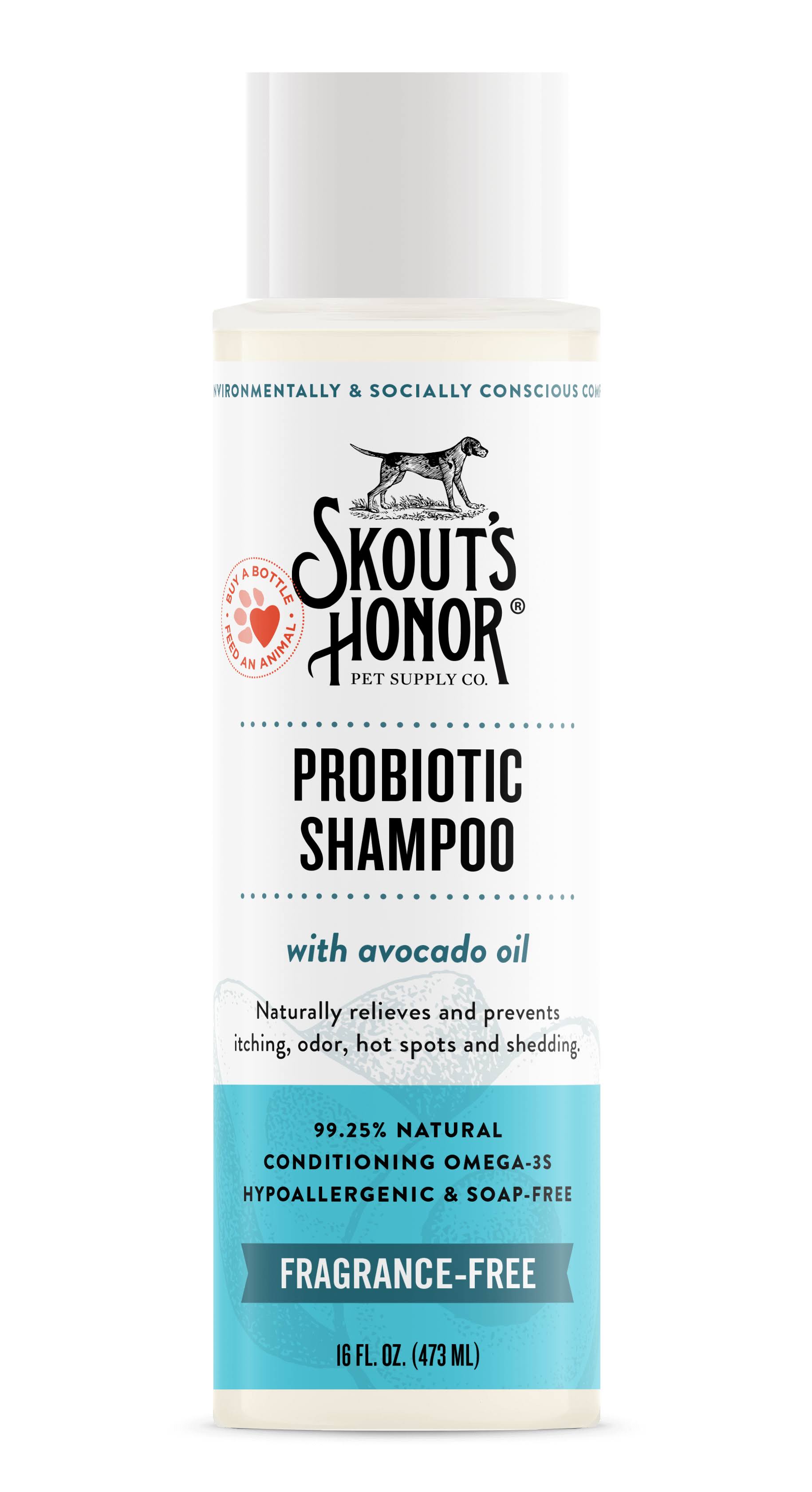 Skout's Honor Probiotic Shampoo Unscented 16oz