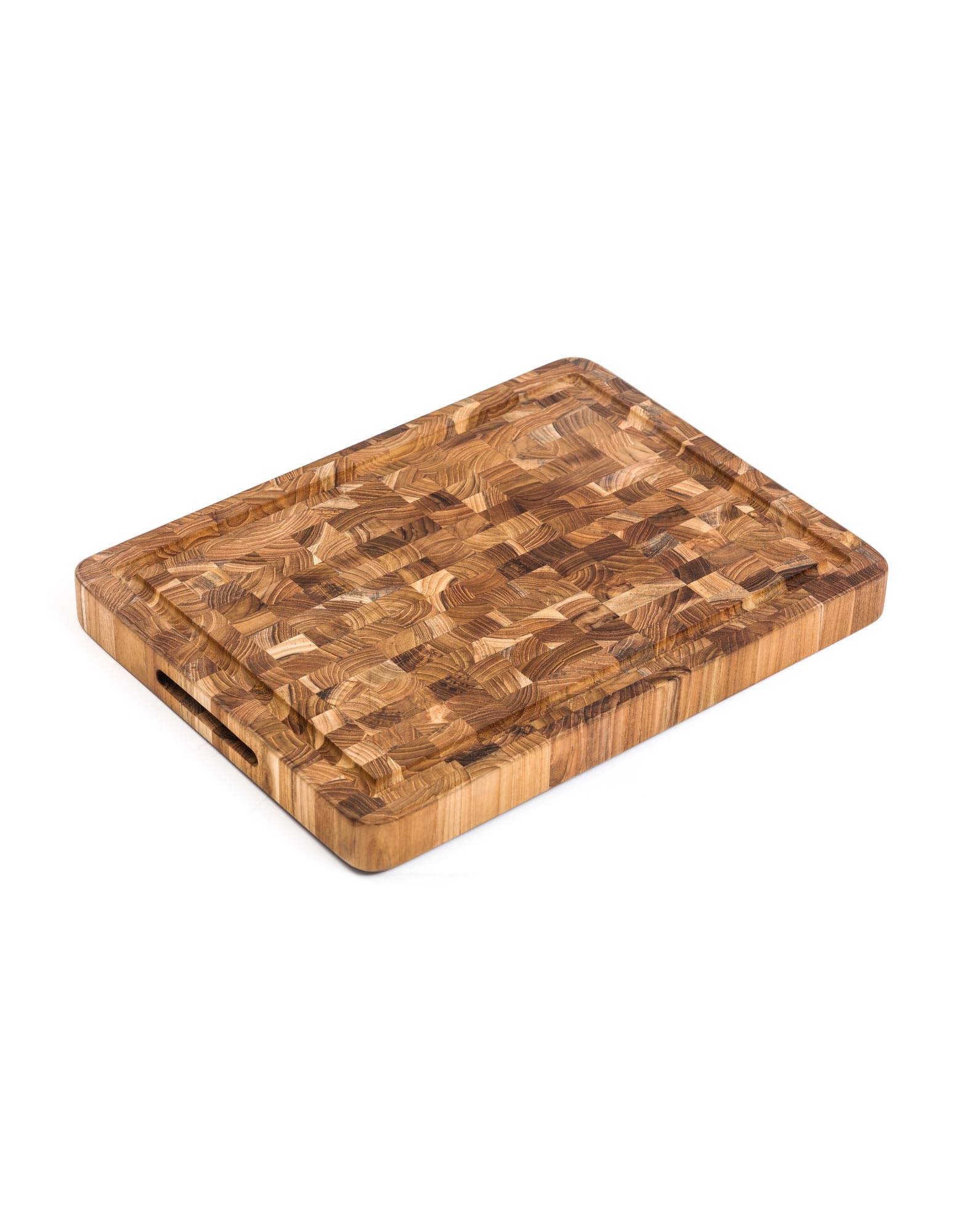 Teakhaus End Grain Butcher Block with Juice Canal - Small
