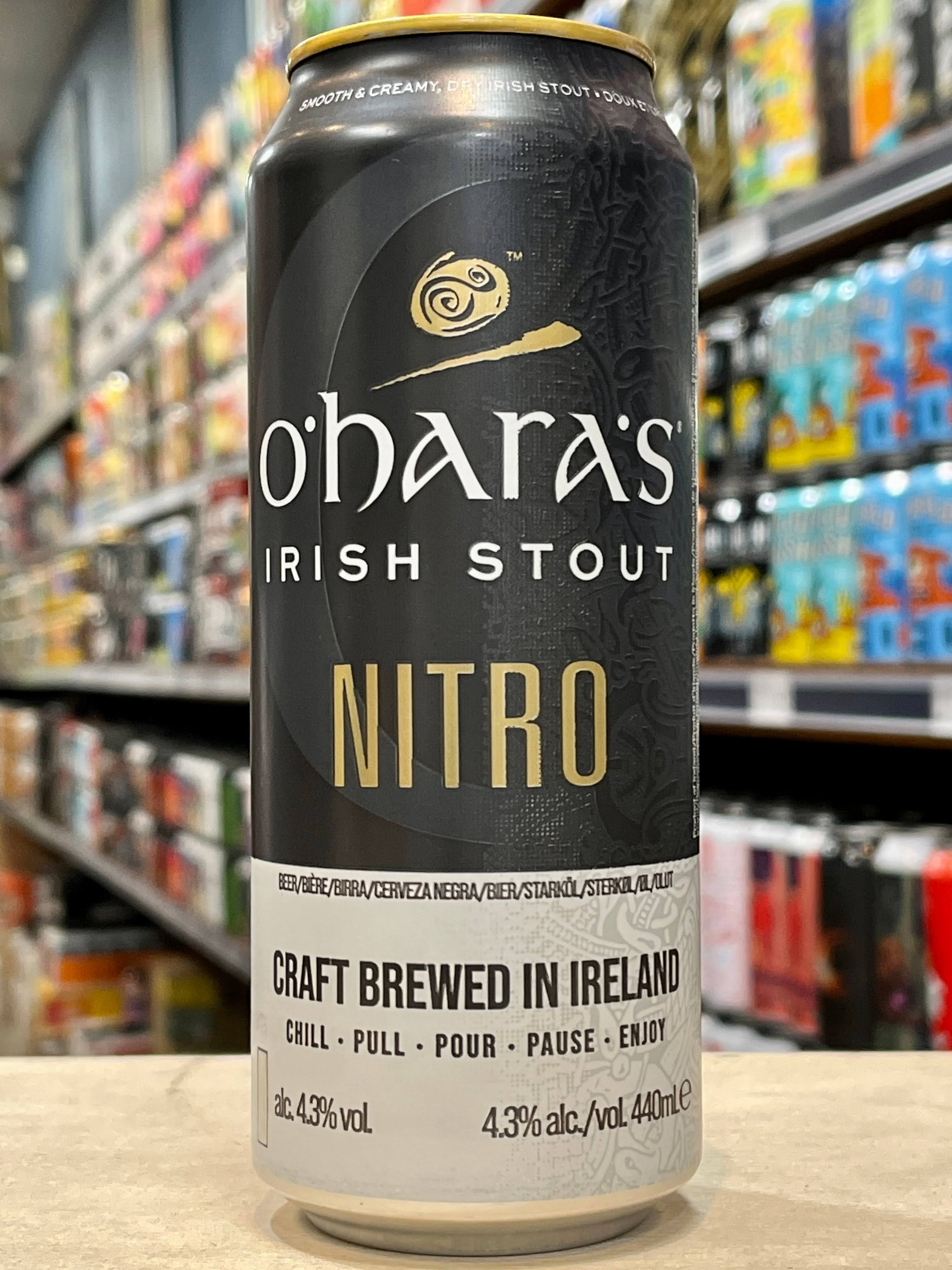 O'Hara's Nitro Irish Stout 440ml Can, Single
