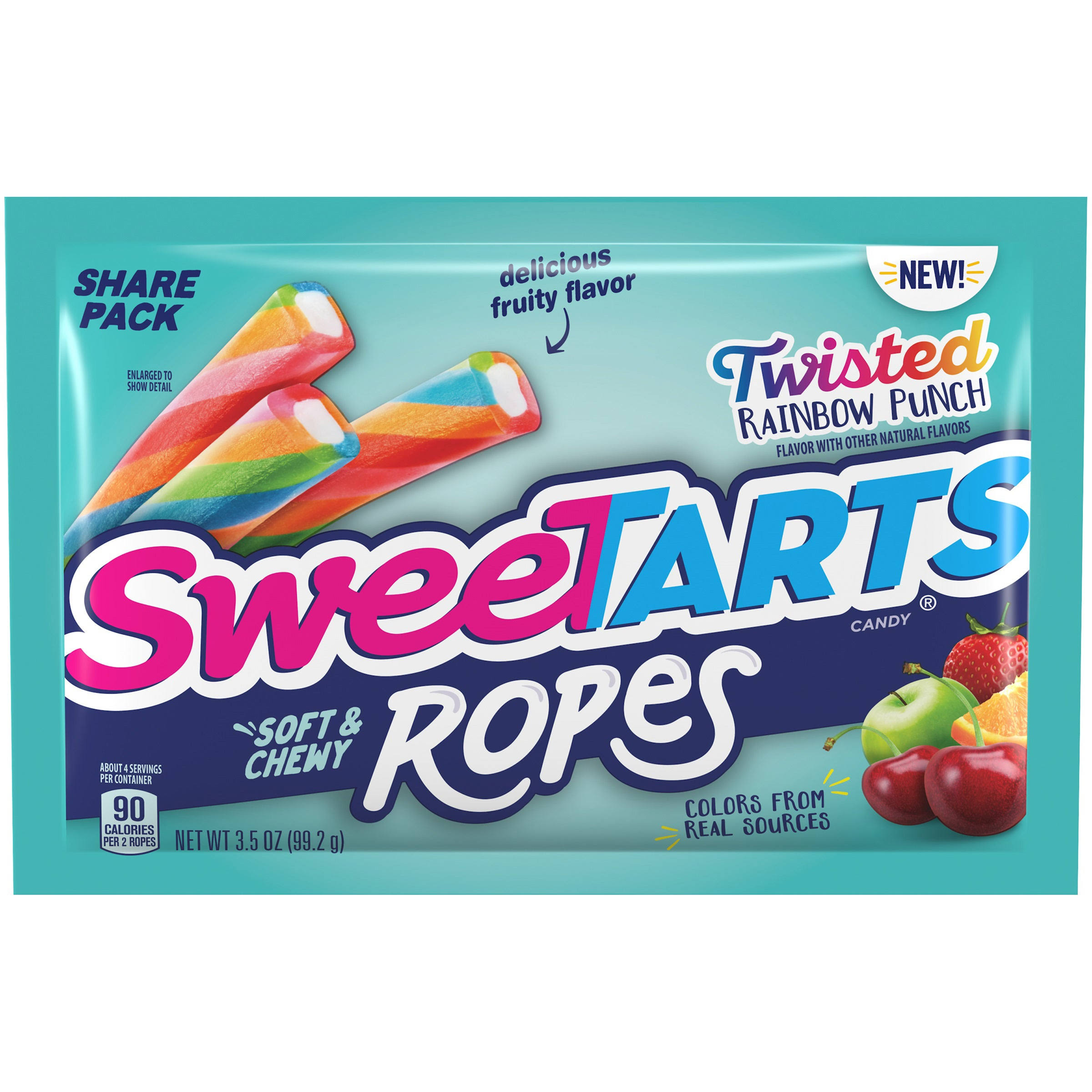 SweeTARTS Ropes Twisted Rainbow Punch 99g