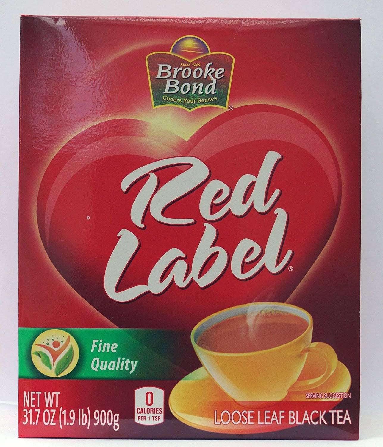 Brooke Bond Red Label Tea, Loose Leaf, Black - 31.7 oz