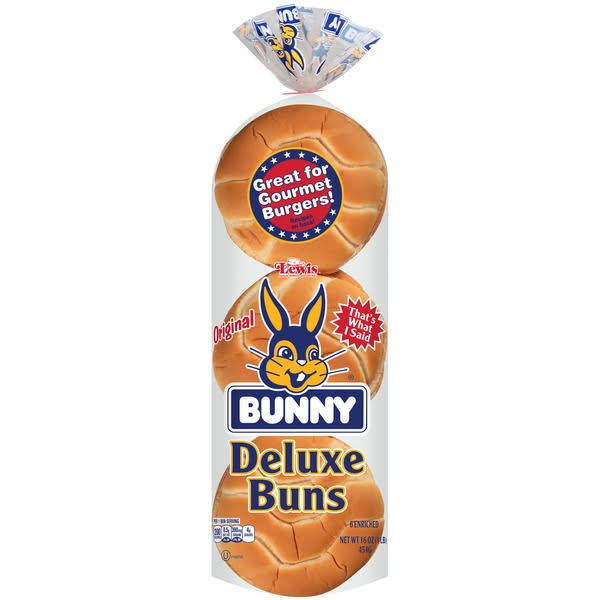 Bunny Buns, Original, Deluxe - 6 buns, 16 oz