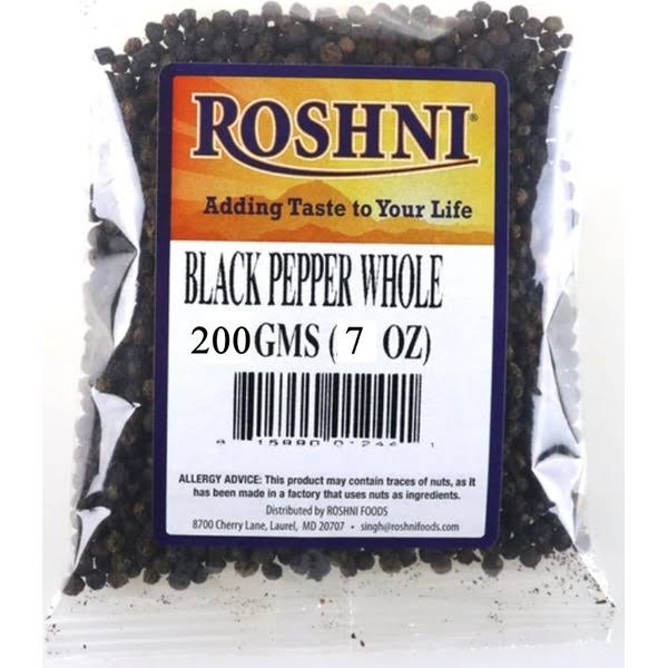 Roshni Whole Black Pepper - 7 oz