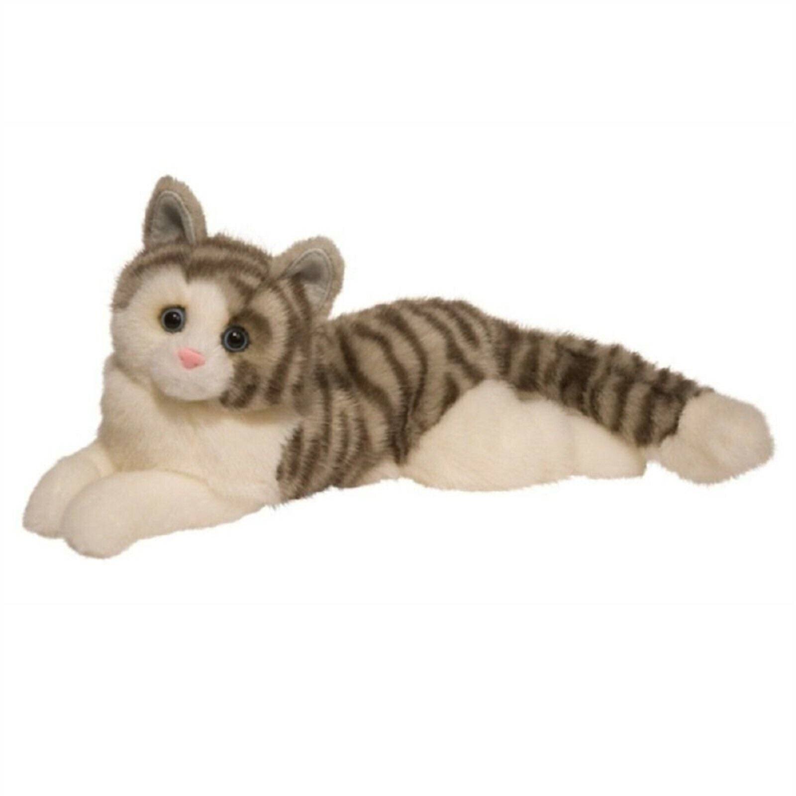Douglas Toys Smokey Gray Cat Plush Toy - Gray