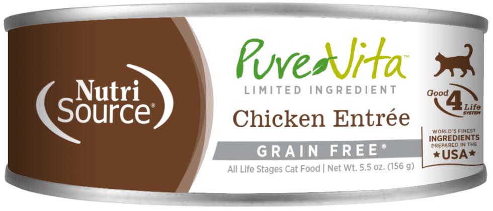Pure Vita Chicken Entree Cat Food - 5.5oz