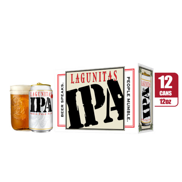 Lagunitas Beer, IPA, 12 Pack - 12 pack, 12 oz cans