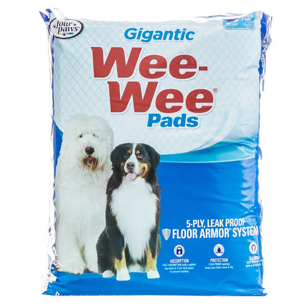 Four Paws Gigantic Wee-Wee Pads - 18 Pads