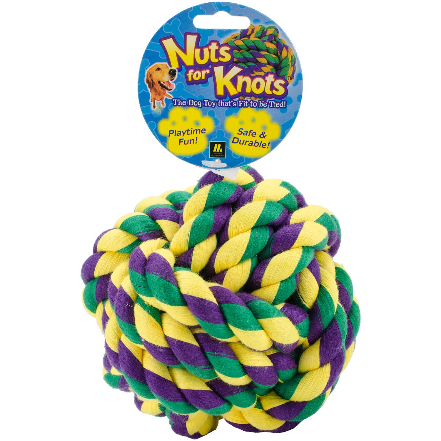 Multipet Nuts for Knots Dog Toy - 5"