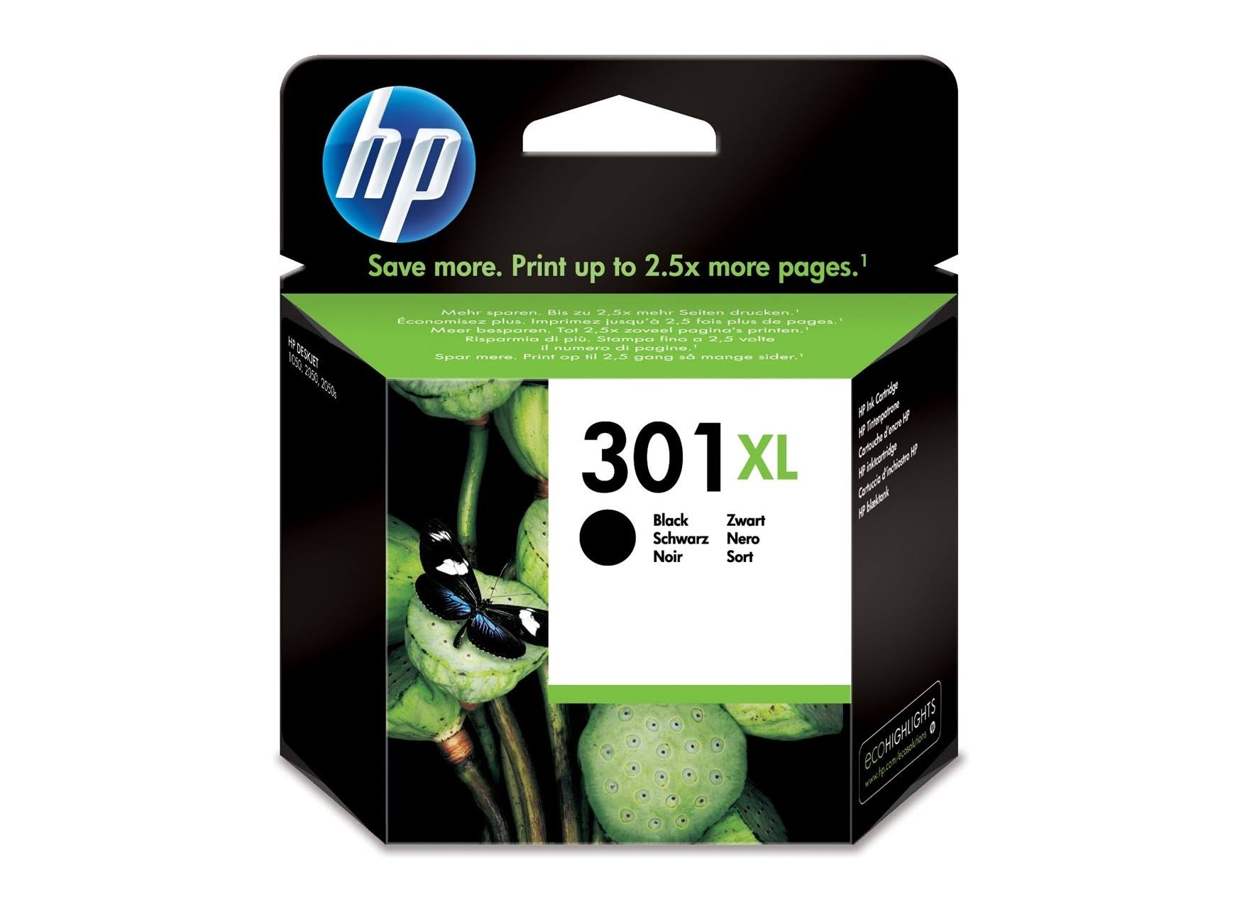 HP 301 XL Printer Ink Cartridge - Black
