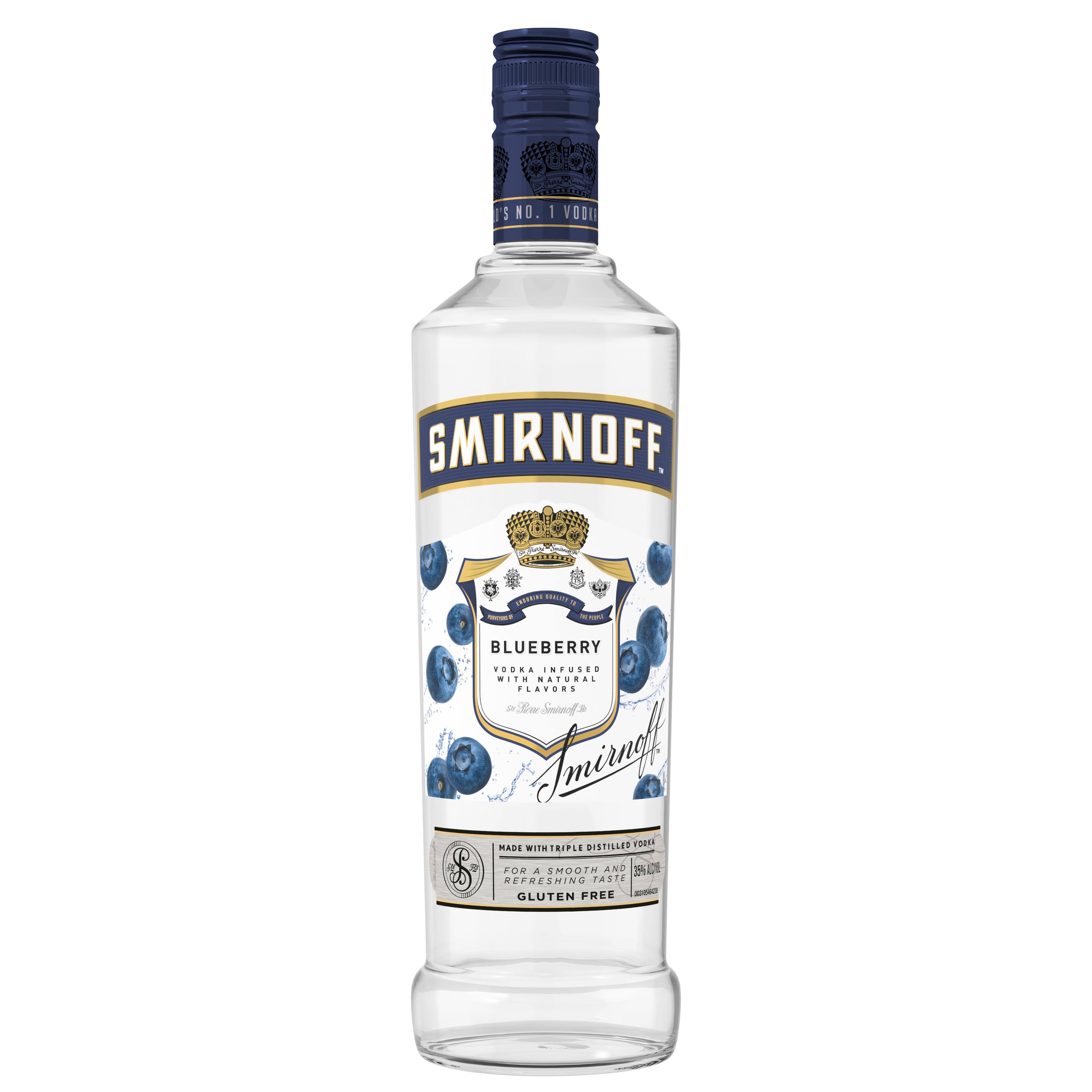 Smirnoff Vodka, Blueberry - 750 ml