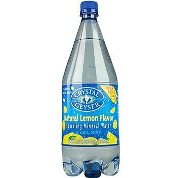 Crystal Geyser Sparkling Mineral Water - Natural Lemon Flavor