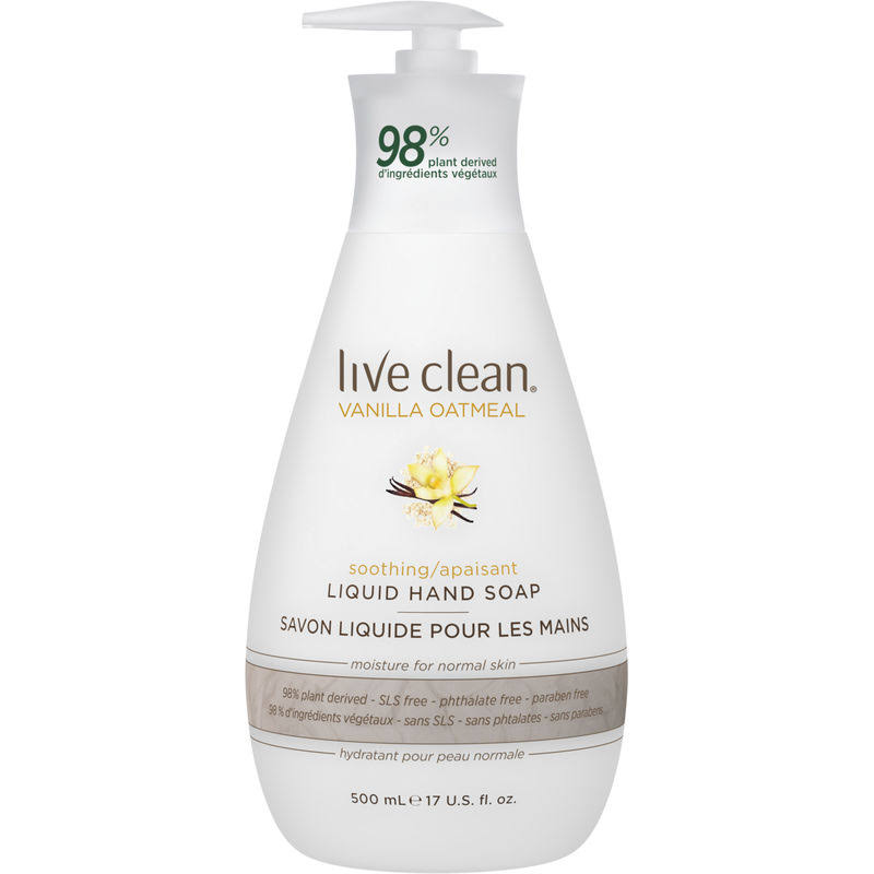 Live Clean Vanilla Oatmeal Soothing Liquid Hand Soap - 500ml