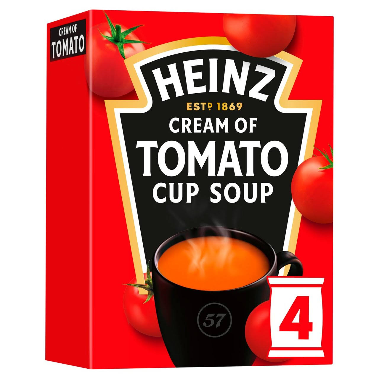 Heinz Cream of Tomato Cup Soup - 22g, 4pk