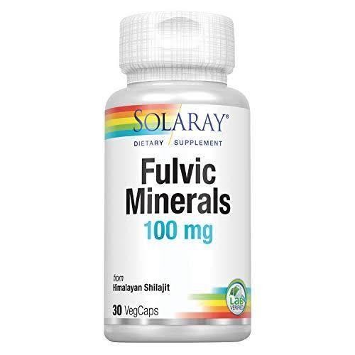 Solaray Fulvic Minerals Supplement - 30 Vegetarian Capsules